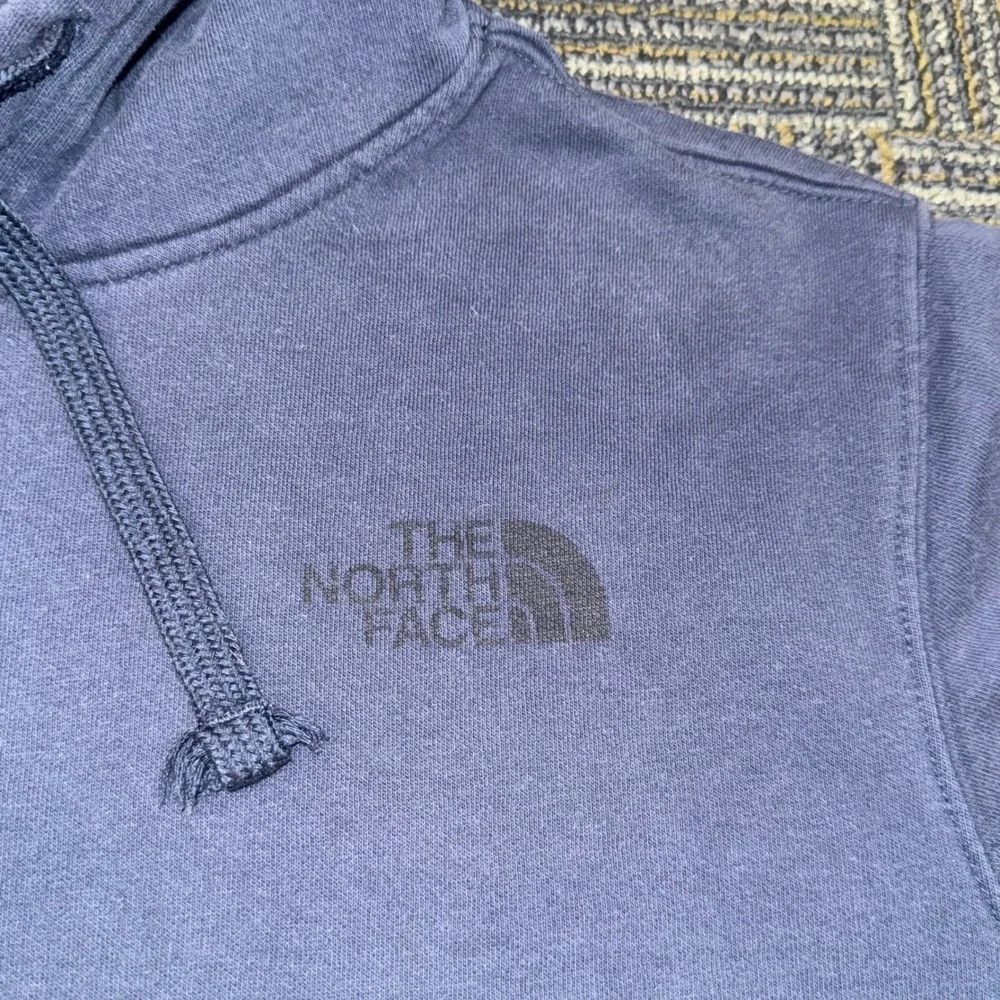 The North Face Hoodie Men‎ Large Navy Blue Good Pullover Graphic Box Logo Fleece